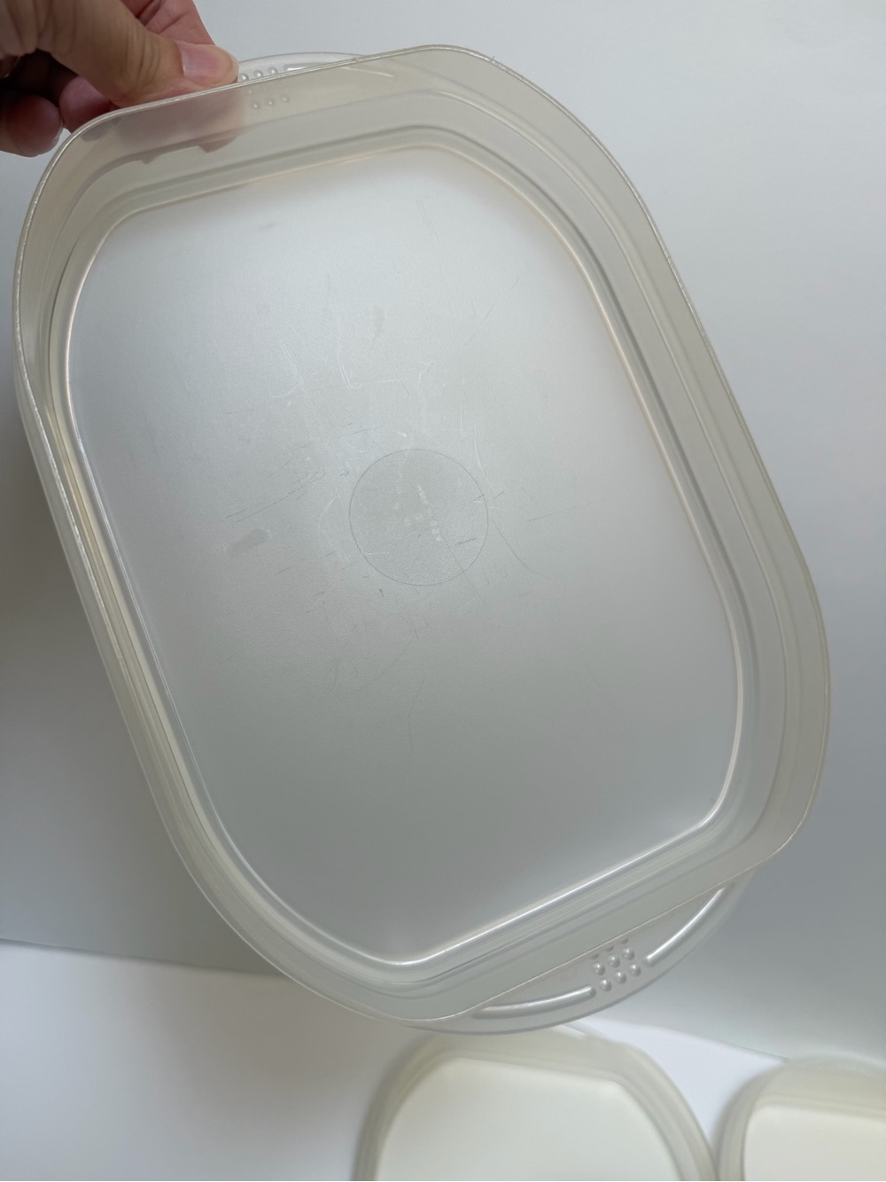 Tupperware Stackable Food Containers with Blue Lid - Picture 4 of 15